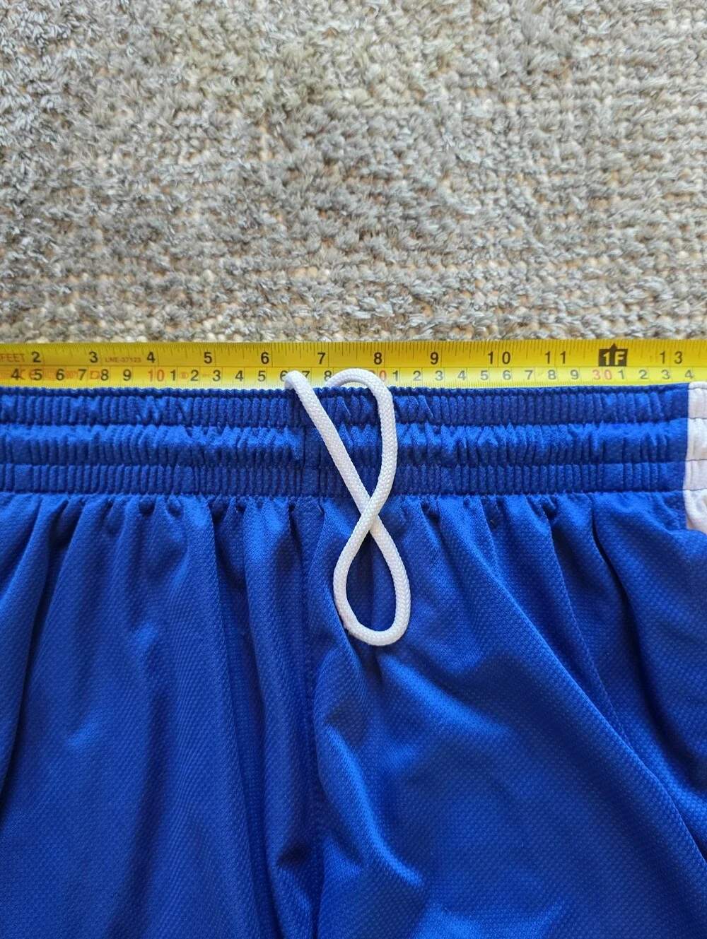 Nike Youth XL Elite Dri-Fit Basketball Shorts Blue White 9 Inch Inseam